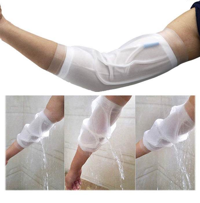 ZhiGu Waterproof PICC Line Shower Cover Adult Medium Size, Watertight Arm Shower Protector for Chemotherapy, Home Antibiotic Infusion and Surgery New Liquid Silicone Material