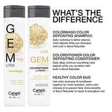 Celeb Luxury Gem Lites Colorwash, Professional Semi-Permanent Hair Color Depositing Shampoo, Sunstone