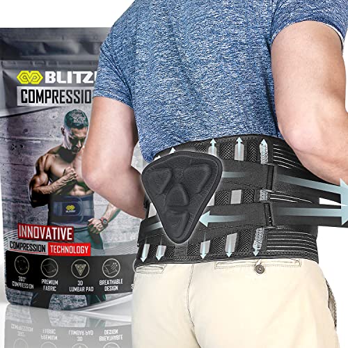 Back Brace for Lower Back Pain, Great for Women and Men With Removable Lumbar Pad and Adjustable Support Straps, Waist Belt for Sciatica, Herniated Disc, Scoliosis, Arthritis, Pain Relief Size Large