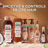 Garnier Whole Blends Smoothing Shampoo with Coconut Oil and Cocoa Butter Extracts, For Frizzy Hair, 12.5 Fl Oz, 3 Count (Packaging May Vary)