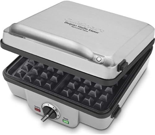 Cuisinart WAF-300P1 Belgian Waffle Maker with Pancake Plates, Brushed Stainless