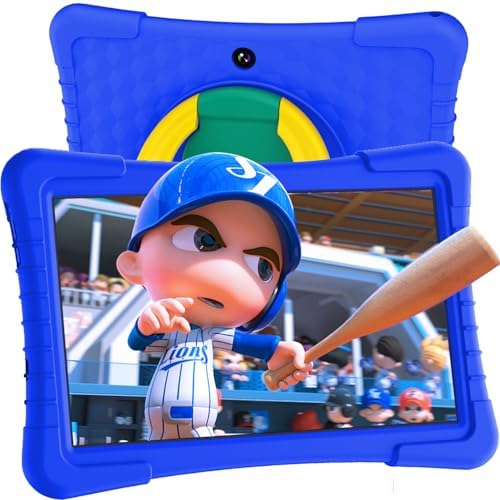 Kids Tablet, 10 inch Tablet for Kids, Android 13 Children Tablet with 3GB RAM 64GB ROM, WiFi, Bluetooth, Dual Camera, 1280 * 800, 8000mAh Battery, Toddler Tablet with Parental Control(Dark Blue)