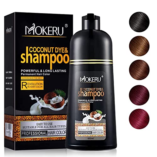 Grape Red Hair Shampoo for Dark Hair-Instant Hair Dye Shampoo 3 in 1 for Women and Men-Herbal Red Shampoo Colors in Minutes & Long Lasting Red Hair Dye 16.90 Fl Oz (Grape Red)
