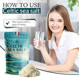 Celtic Sea Salt 500g | 100% Organic Unfiltered | 82+ Natural Minerals | Hand Harvested in Guerande, France | Coarse Grey | 1 Pack 500g