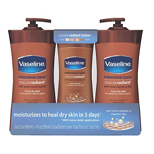 Vaseline Intensive Care Cocoa Butter Lotion, Cocoa Radiant (20.3 oz., 2 pk. + 10 oz.)