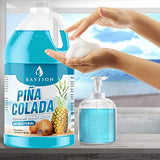 Bastion Foaming Antibacterial Hand Soap: Pina Colada Scented Refill 1 Gallon (128 oz) Bulk Hand Wash