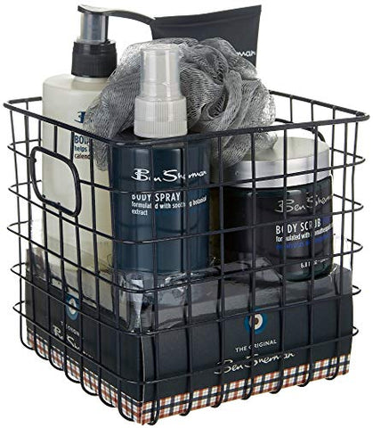 Ben Sherman BE3009 Body Care Caddy; Includes Body Spray, Body Scrub, Body Lotion, Shower Gel and Shower Puff