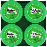 Trident Vibes Spearmint Rush Sugar Free Gum, 4 Bottles of 40 Pieces (160 Total Pieces)