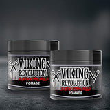 Viking Revolution Extreme Hold Pomade for Men – Style & Finish Your Hair (2 Pack)