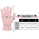 Donfri 6 Pairs Cotton Moisturizing Gloves Overnight Touchscreen Fingers for SPA Dry Hands Hand Care Day and Night Moisturizing (Medium-Pink)