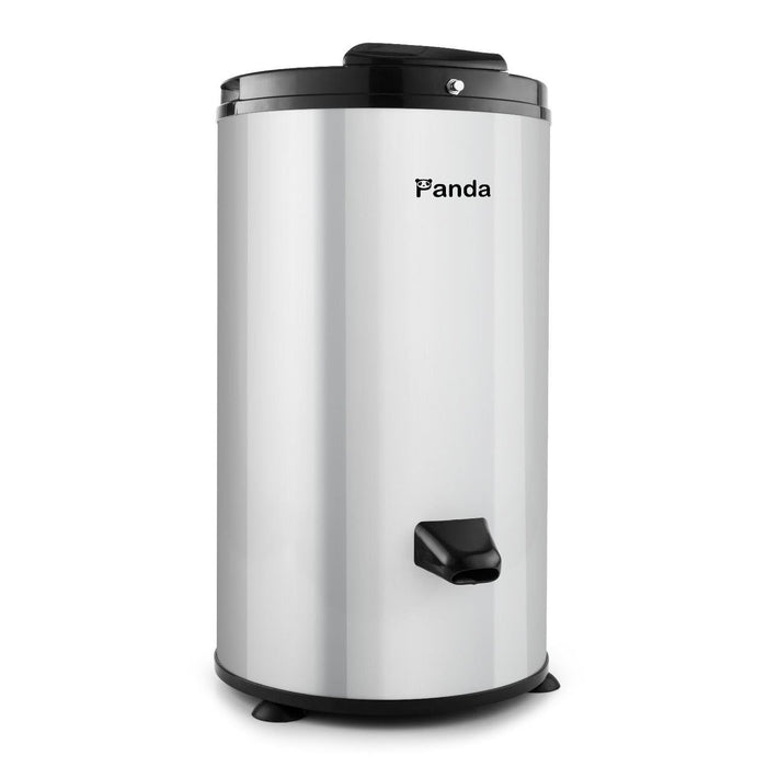 Panda 3200 RPM Portable Spin Dryer – 22lbs Capacity, Stainless Steel Drum & Outer Case, 110V – Stylish Silver