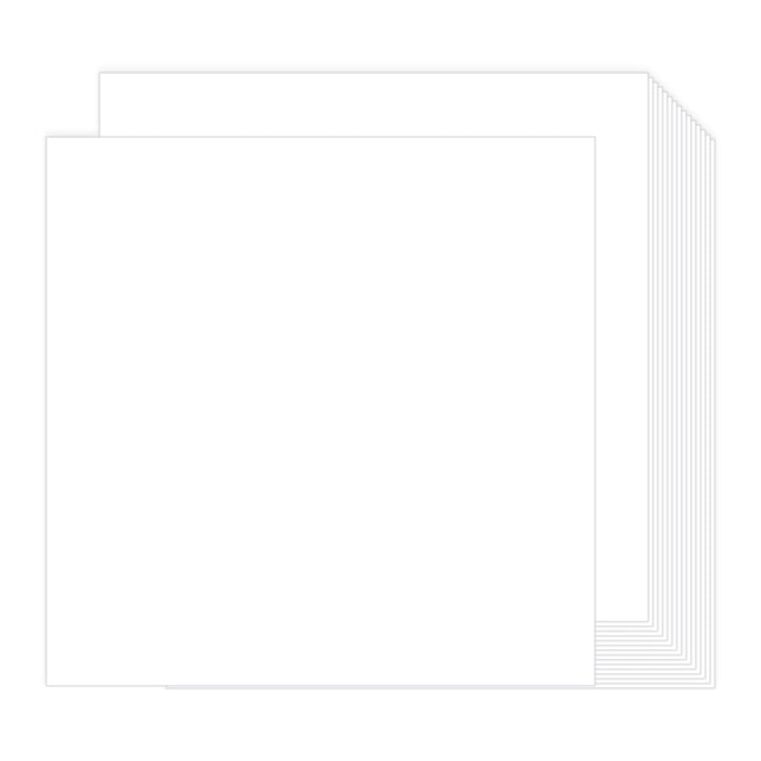 White Cardstock 12x12-100 Sheets Cardstock Paper, Goefun 80lb White Card Stock Paper for Card Making, Cricut, Crafting, Scrapbook, Photo Albums