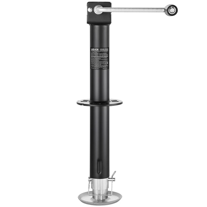 VEVOR 5000 lbs A-Frame Trailer Jack, 15-Inch Vertical Travel, Trailer Lift Jack with Adjustable 7-Level Drop Leg & Drill Socket, Cordless Drill Compatible, Suitable for RV, Utility, Yacht Trailers