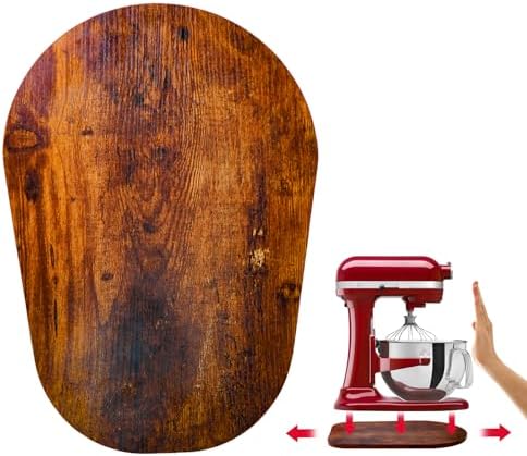 Wooden Sliding Mat Compatible with KitchenAid 6/7/8 Quart Bowl-Lift Stand Mixer