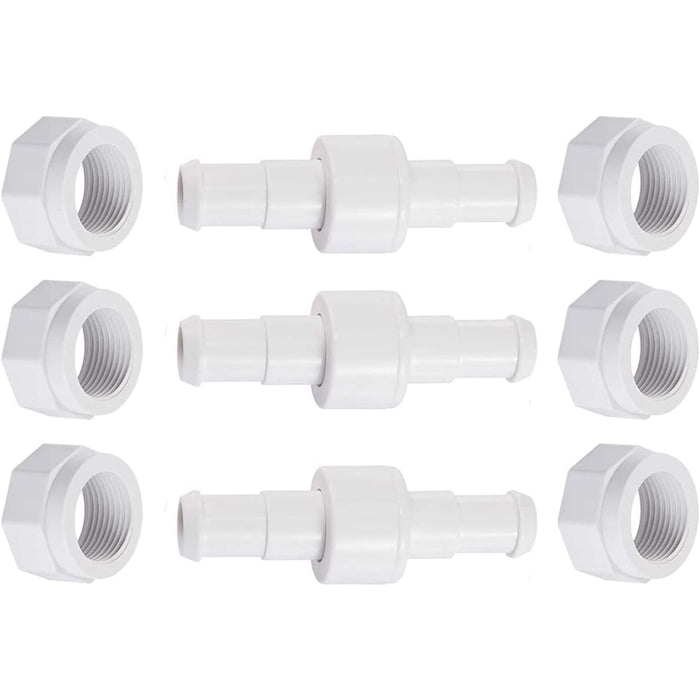 MAKHOON D20 Hose Swivel with D15 Nut - Compatible with Zodiac Polaris 280, 380, 180 Pool Cleaner Hose Swivel, Replacement Part
