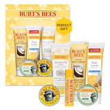 Burt's Bees Mothers Day Gifts for Mom, Timeless Minis Gifts Set, 6 Products - Original Beeswax Lip Balm, Coconut Foot Cream, Milk Honey Body Lotion, Deep Cleansing Cream, Res-Q Ointment & Hand Salve