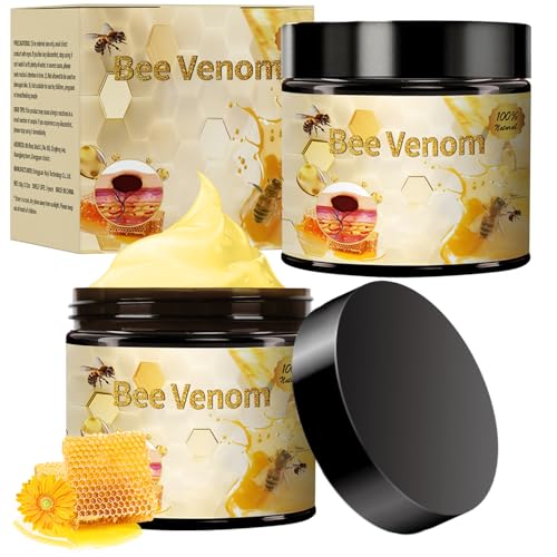 2 PCS Bee Venom Cream, Professional Bee Venom Repair Cream, Natural Skin Moisturizer, New Bee Venom Skin Cream for All Skin Types