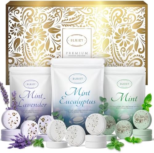 Shower Steamers Aromatherapy 18 Pack Gifts, Birthday Gift for Women Shower Bombs, Valentines Day Essential Oils Stress Relief Mint and Lavender Relaxation for Mom her him Men Teens Adults