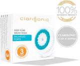 Clarisonic Deep Pore Facial Cleansing Brush Head Replacement | 4 Count