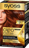 Syoss Oleo Intense Permanent Oil Colouration Hair Colour, 5-77 Shiny Copper Red with Nourishing Oil and Ammonia Free, Pack of 3 (3 x 115 ml)