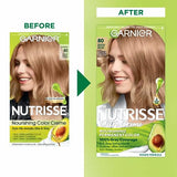 Garnier Hair Color Nutrisse Nourishing Creme, 80 Medium Natural Blonde (Butternut) Permanent Hair Dye, 2 Count (Packaging May Vary)