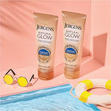 Jergens Natural Glow +FIRMING Self Tanner Body Lotion, Medium to Tan Skin Tone, Sunless Tanning Moisturizer, featuring Collagen and Elastin, Helps to Visibly Reduce Cellulite, 7.5 Fl Oz (Pack of 2)