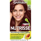 Garnier Nutrisse Nourishing Hair Color Creme, 452 Dark Reddish Brown (Packaging May Vary)