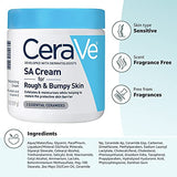 CeraVe Moisturizing Salicylic Acid Cream For Rough And Bumpy Skin | Exfoliating Body Cream with Lactic Acid, Hyaluronic Acid, Niacinamide & Ceramides | Fragrance Free & Allergy Tested | 19 Ounce