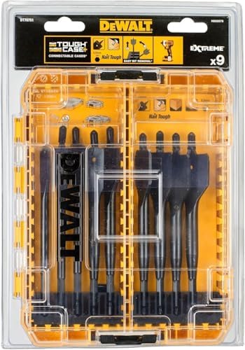 DeWalt DT70751-QZ 9 Piece Wood Drill Bit Set 12-32 mm