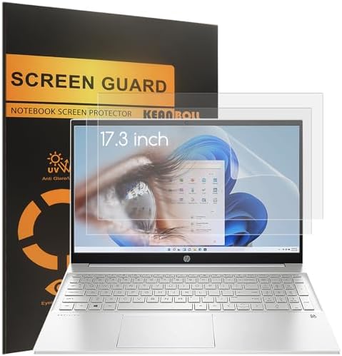 3-Pack Anti Glare Matte Screen Protector for 17.3" HP Laptop, HP Envy 17丨HP Pavilion 17丨HP Omen 17, HP 17t 17z 17-by 17-ca 17-cn 17-cp 17t-ch 17t-cr 17-an 17-cb 17-ck, Anti Fingerprint Shield