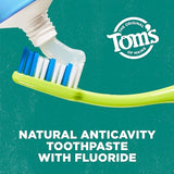 Tom's of Maine Natural Whitening Toothpaste with Fluoride, Simply White, Clean Mint, 3 Pack, 4.0 Oz