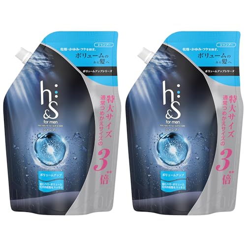 H&S for Men Shampoo Volume Up Refill Super Large 900mL x 2 Set Men's H&S for Men