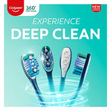 Colgate 360 Whole Mouth Toothbrush, Adult Soft Toothbrush With Tapered Bristles, Features Tongue Cleaner and Ergonomic Handle, Helps Whiten Teeth and Removes Bacteria, 4 Pack