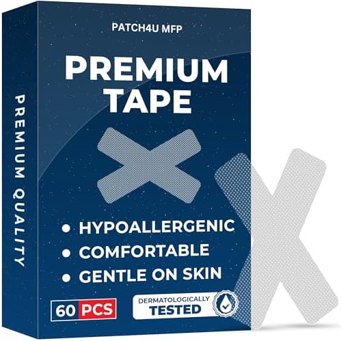 Micropore Tape (60 Pack) - Pain Free Removal, Hypoallergenic, Latex Free & Gentle On Skin - Medical Grade Adhesive Tape