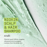 Nioxin Scalp + Hair Thickening System 2 Shampoo, For Natural Hair with Progressed Thinning, 10.1 fl oz (Packaging May Vary)