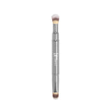 IT Cosmetics Heavenly Luxe Dual Airbrush Concealer Brush #2 - Dual-Ended, 2-in-1 Brush for Liquid & Cream Concealer - Buff Away Imperfections - With Award-Winning Heavenly Luxe Hair Silver