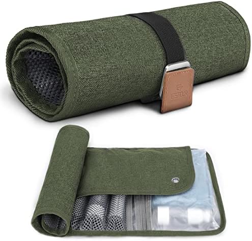 Toiletry Bag for Men, Travel Essentials Travel Toiletry Bag, Water-Resistant Compact Bathroom Roll Organizer for Hygiene, Shaving kit, Gifts for men