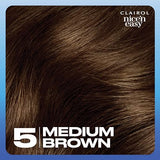 Clairol Nice'n Easy Permanent Hair Dye, 5 Medium Brown Hair Color, Pack of 3