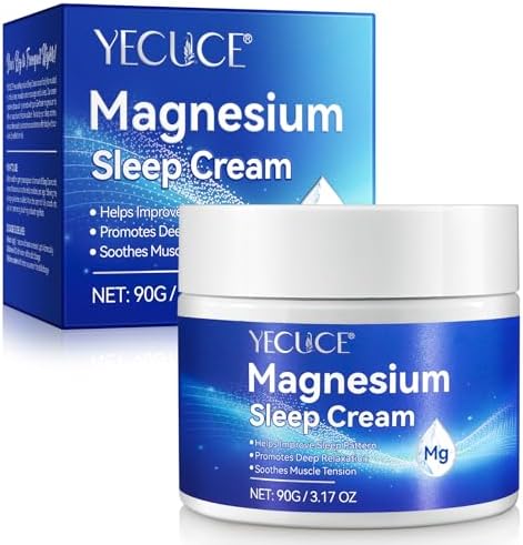 Magnesium Lotion,Pure Magnesium Cream for Better Sleep,Leg & Joint Care,Non-Greasy -Topical Magnesium Chloride-Skin Friendly Ingredients-3.17 OZ
