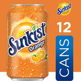 Sunkist Orange Soda, 12 Fl Oz (Pack of 12)