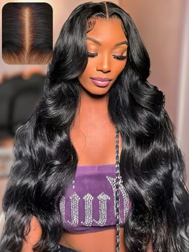 UNICE Undetectable Invisible Lace Bye Bye Knots Wig Human Hair Body Wave Pre Everything Wigs Bleached Knots for Women Human Hair Pre Plucked Natural Hairline 20 inch