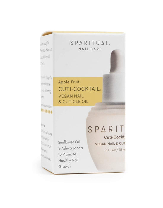 SpaRitual Apple Cuti-Cocktail Vegan Nail & Cuticle Oil | .5 Oz | Natural, Hydrating, Softening With Citrus, Ginger, Sunflower Oil For Healthy Nails