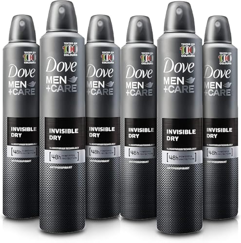 6 Cans of Dove Men+Care Invisible Dry 150ml Anti-Perspirant Anti-Transpirant Spray
