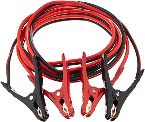 Amazon Basics Jumper Cable for Car Battery, 12-feet (10-gauge)