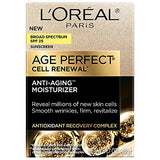 LOreal Paris Age Perfect Cell Renewal Anti-Aging Day Moisturizer with Broad Spectrum SPF 25 Sunscreen, Antioxidants, and Vitamin E 1.7oz