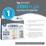 Trace Minerals ZEROLyte (Variety Pack) | Electrolyte Powder Drink Mix | Sodium Hydration Powered by ConcenTrace | Sugar Free, Gluten Free, Vegan | Variety 12 Pack