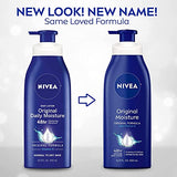 Nivea Lotion Original Daily Moisture 16.9 Ounce Pump (Normal to Dry Skin) (500ml) (2 Pack)