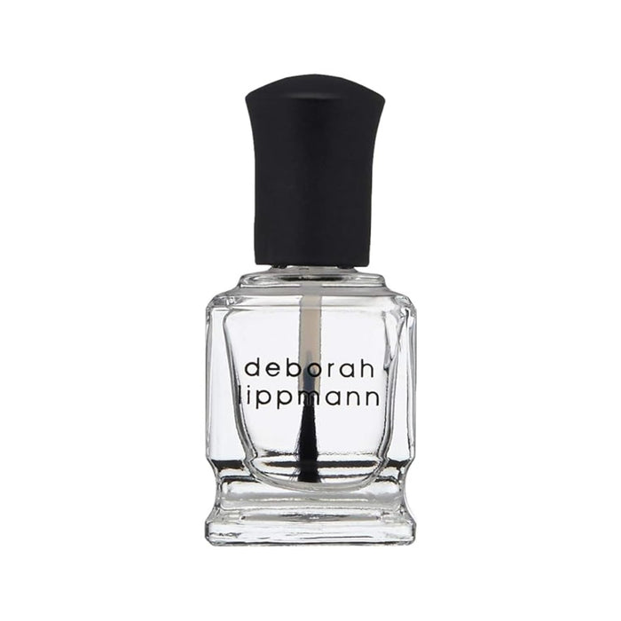 Deborah Lippmann Hard Rock Base and Top Coat | Promotes Healthy Growth for Soft Nails | Diamond Powder Strengthens and Protects Nail Polish | Clear, 0.5 Fl. Oz