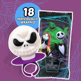 Imaginings 3 The Nightmare Before Christmas Lollipop Rings, Individually Wrapped Decorated Suckers, Halloween 2024 Candy, 18 Count