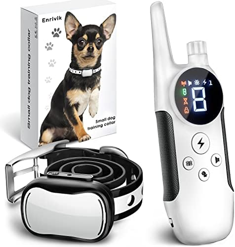 Extra Small Size Dog Training Collar with Remote for Small Dogs 5-15lbs and Puppies with Shock - Waterproof and 1000 Ft Range